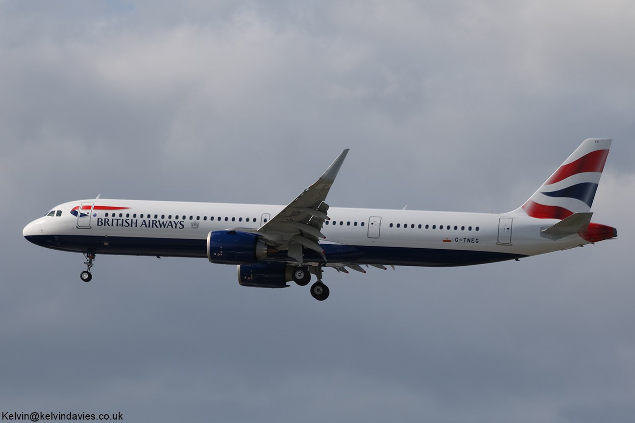 British Airways A321NEO XSL G-TNEG