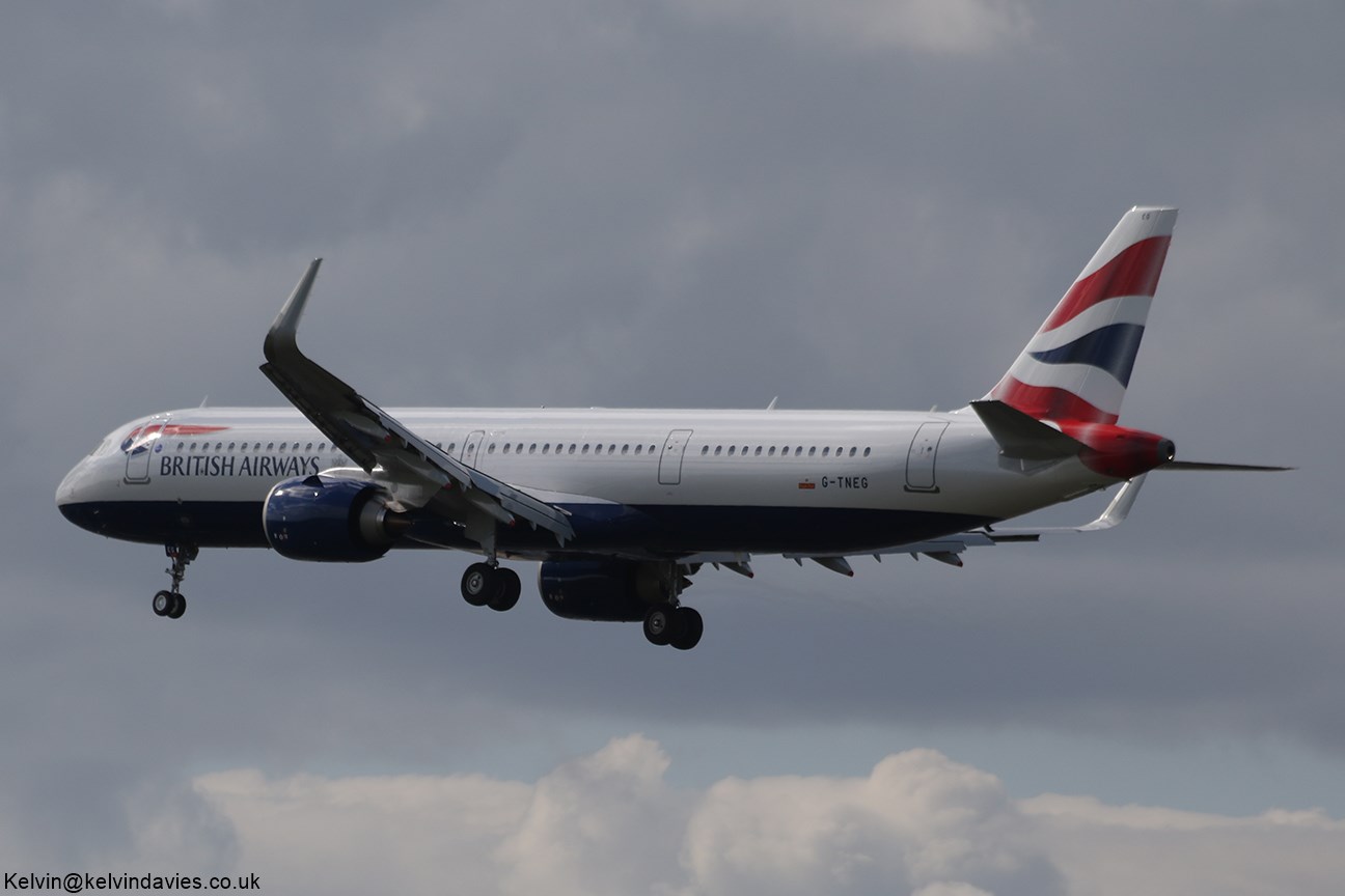 British Airways A321NEO XSL G-TNEG