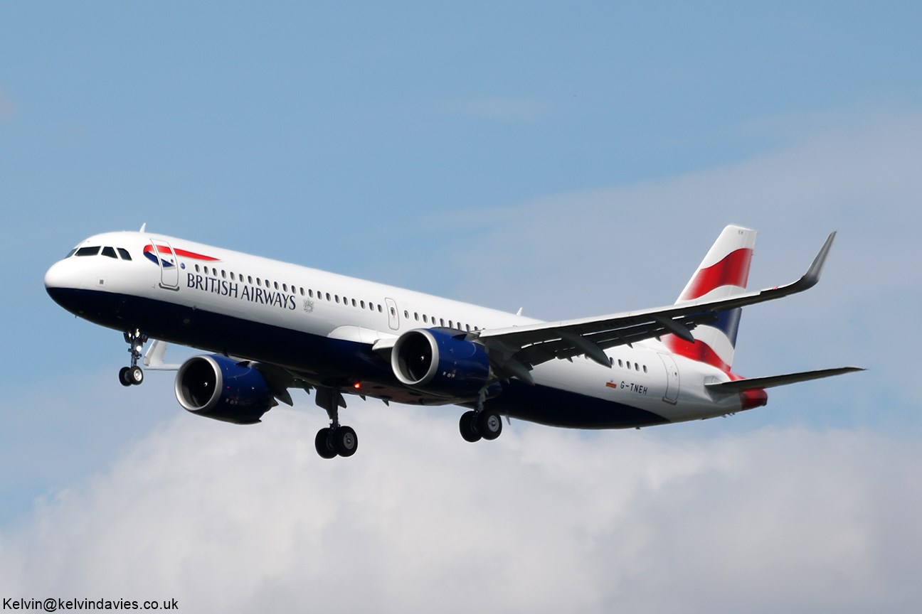 British Airways A321NEO G-TNEH