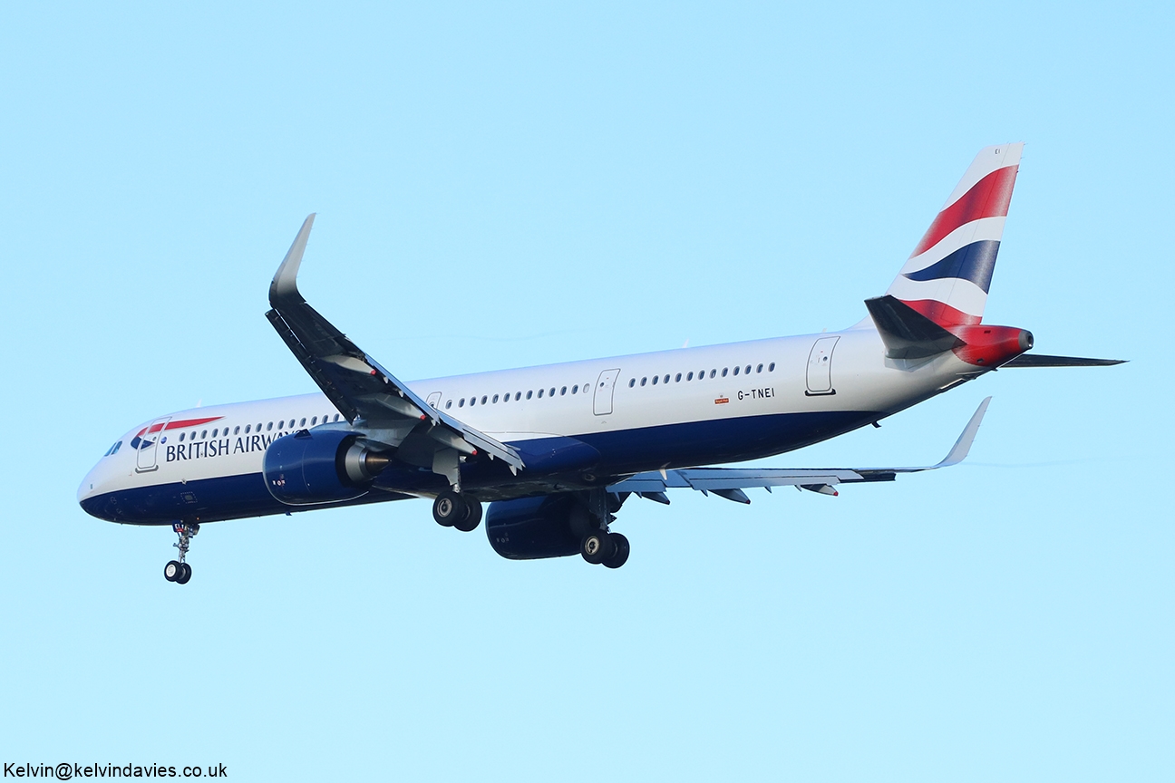 British Airways A321-NEO G-TNEI