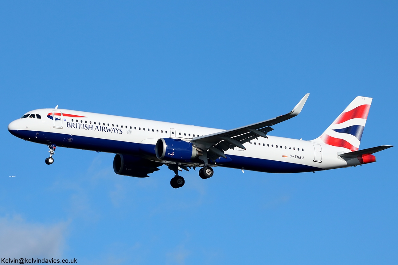 British Airways A321 NEO G-TNEJ