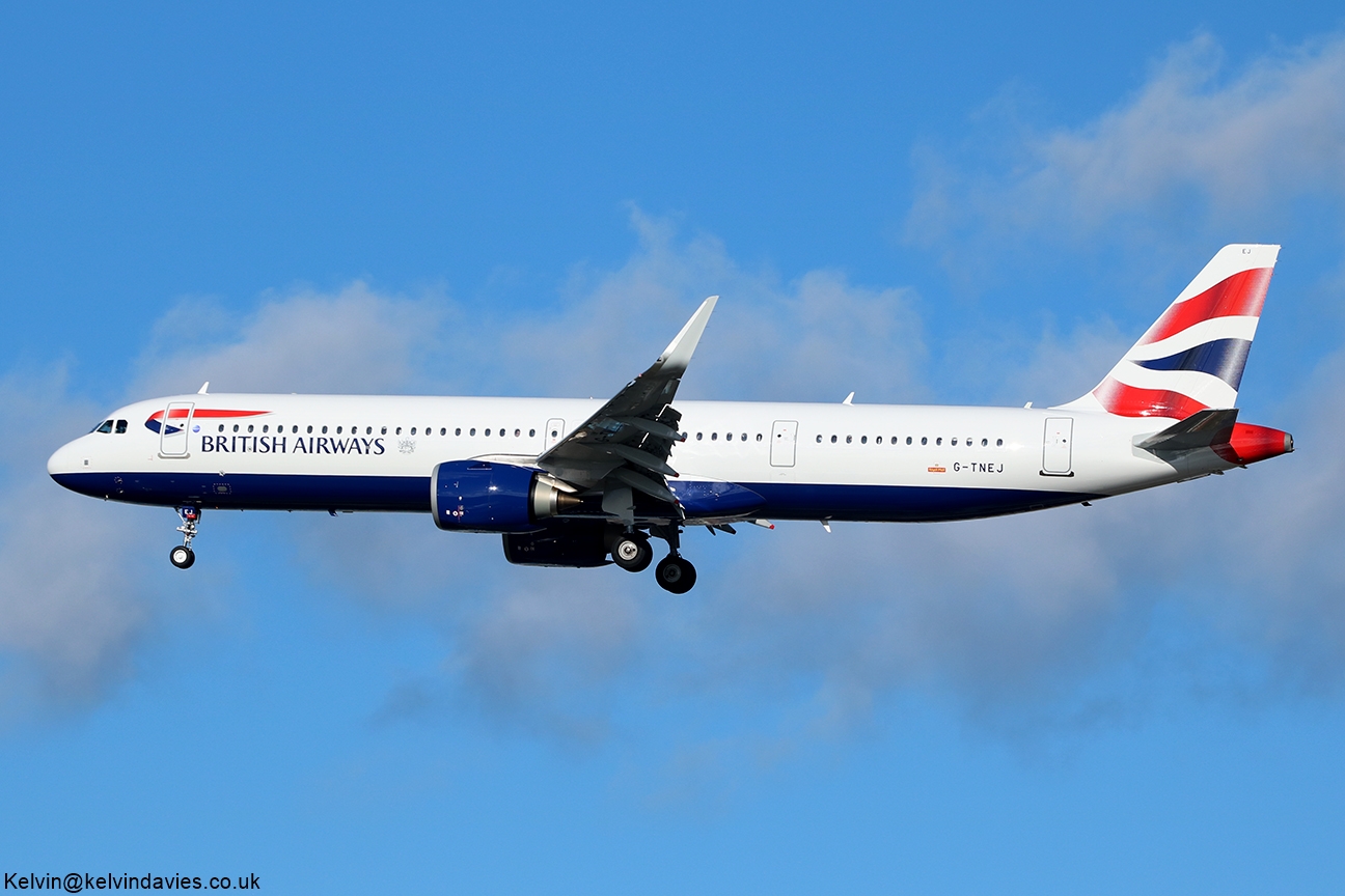 British Airways A321 NEO G-TNEJ