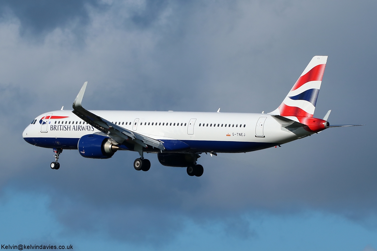 British Airways A321 NEO G-TNEJ