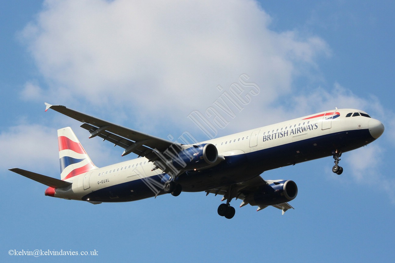 British Airways A321 G-EUXL