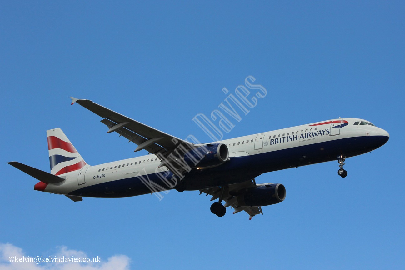 British Airways A321 G-MEDG