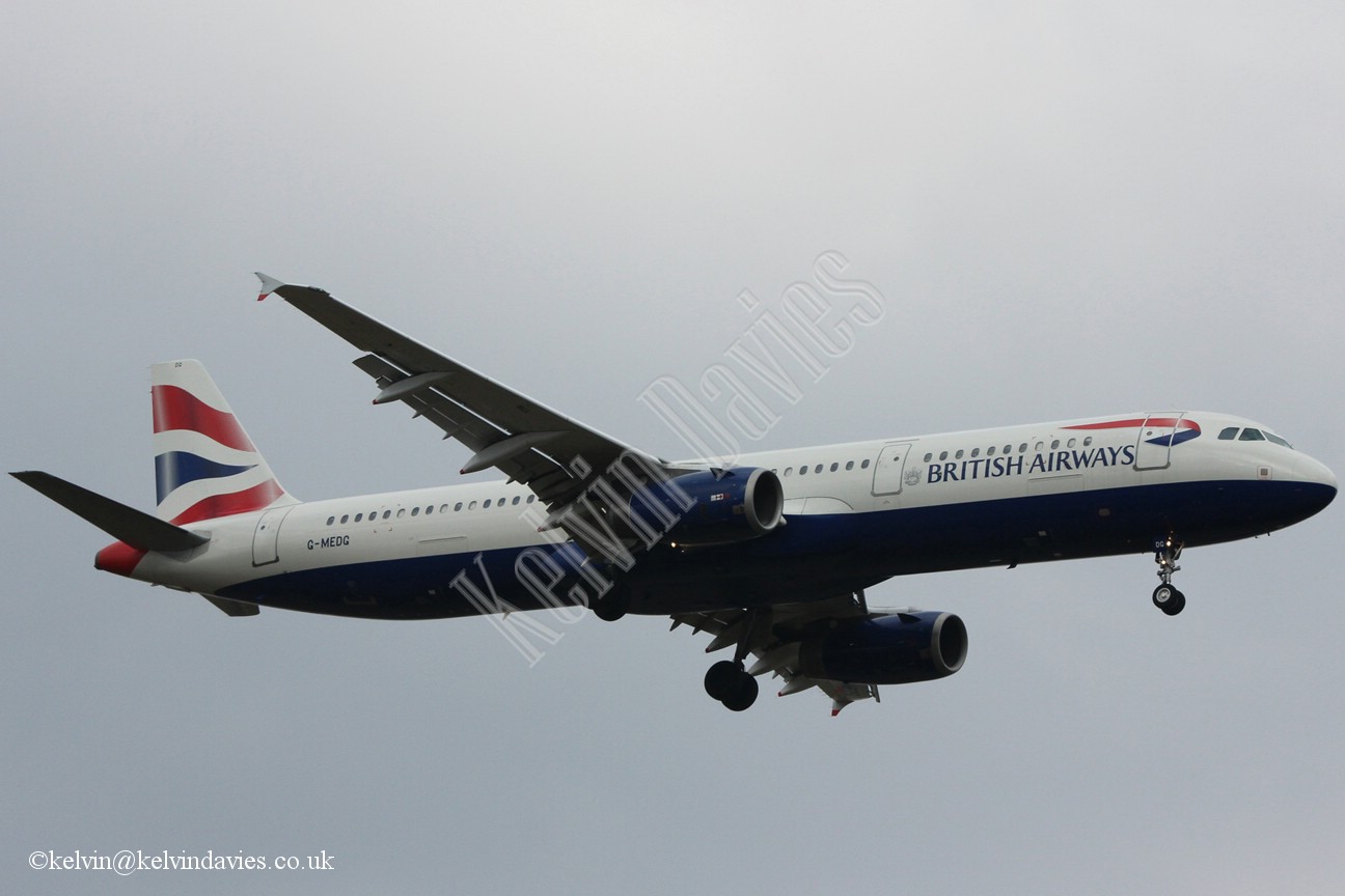 British Airways A321 G-MEDG