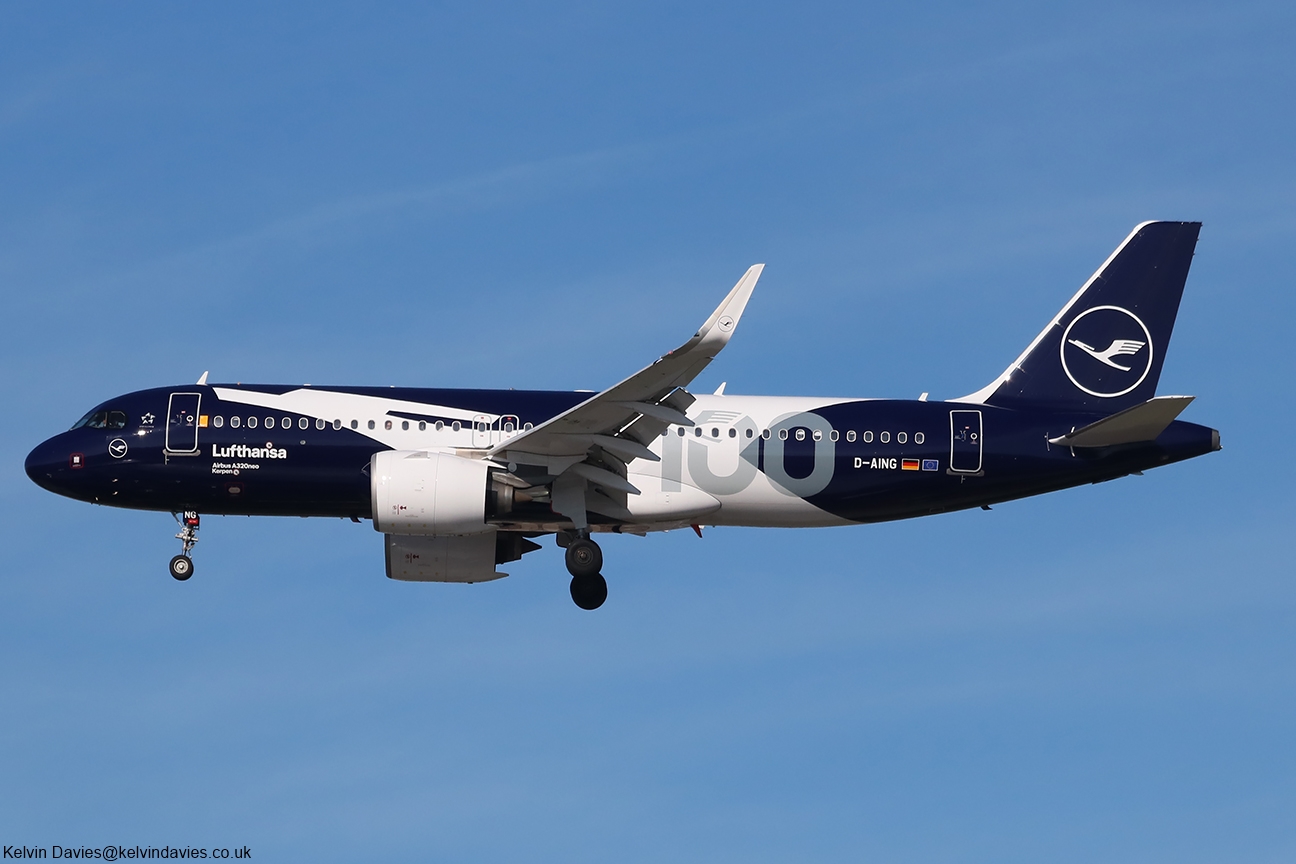 Lufthansa A320 NEO D-AING