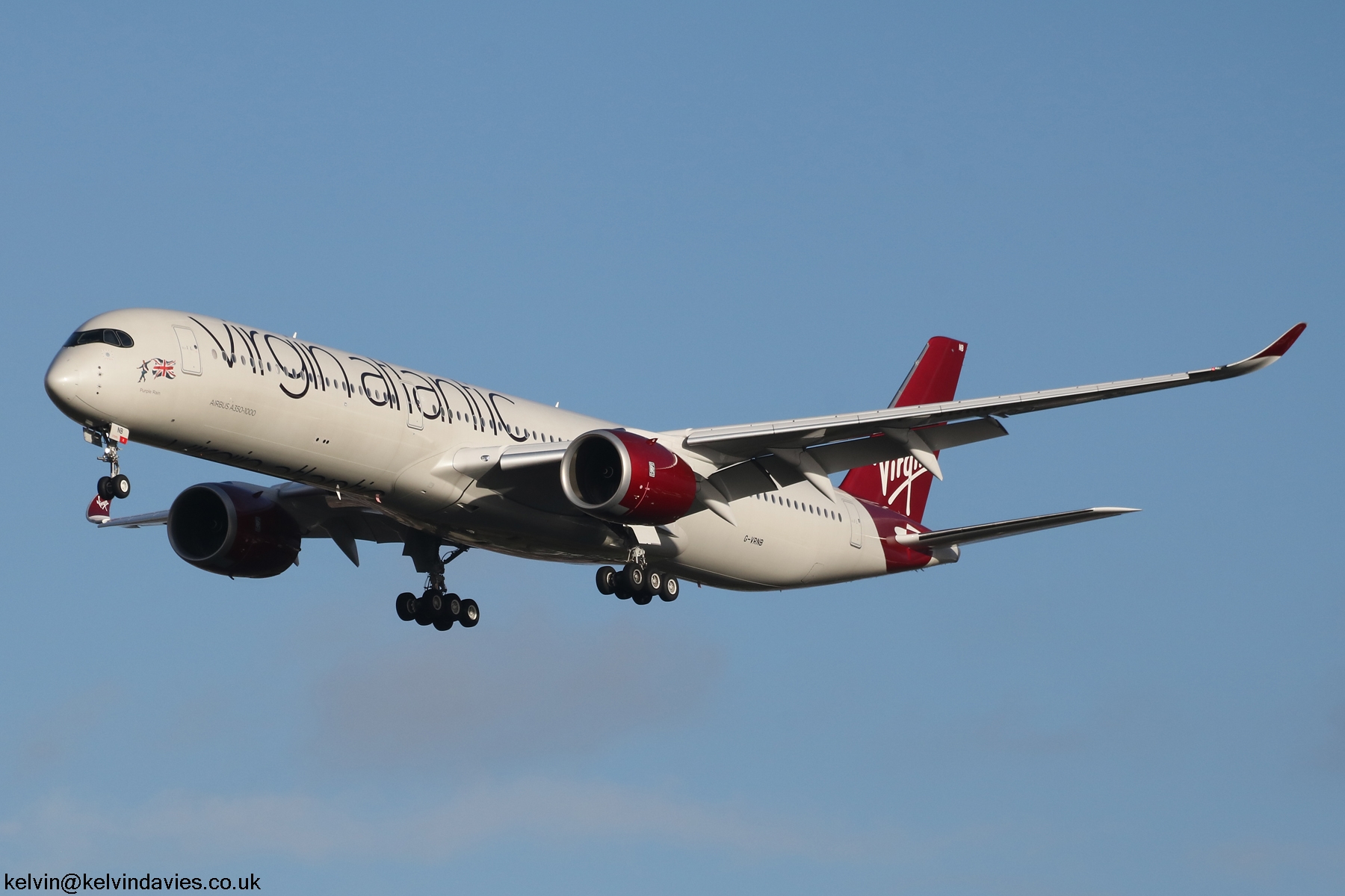 Virgin Atlantic A350 G-VRNB