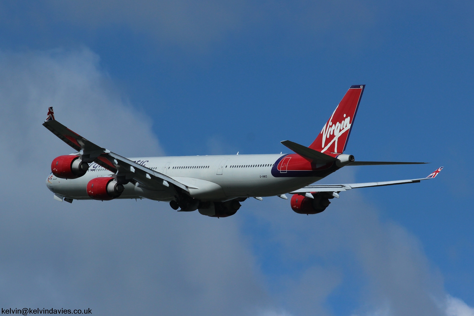 Virgin Atlantic A340 G-VWKD