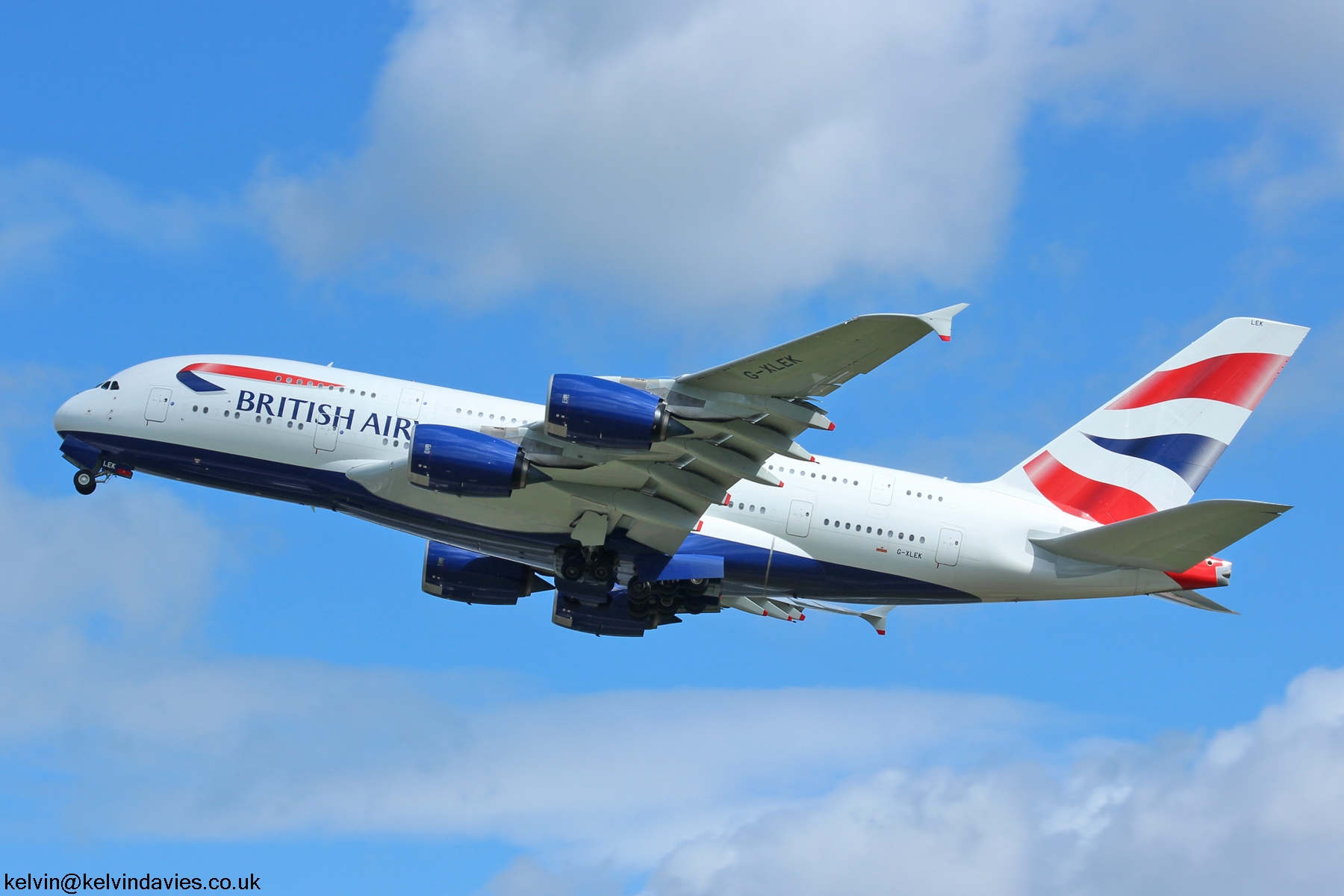 British Airways A380 G-XLEK