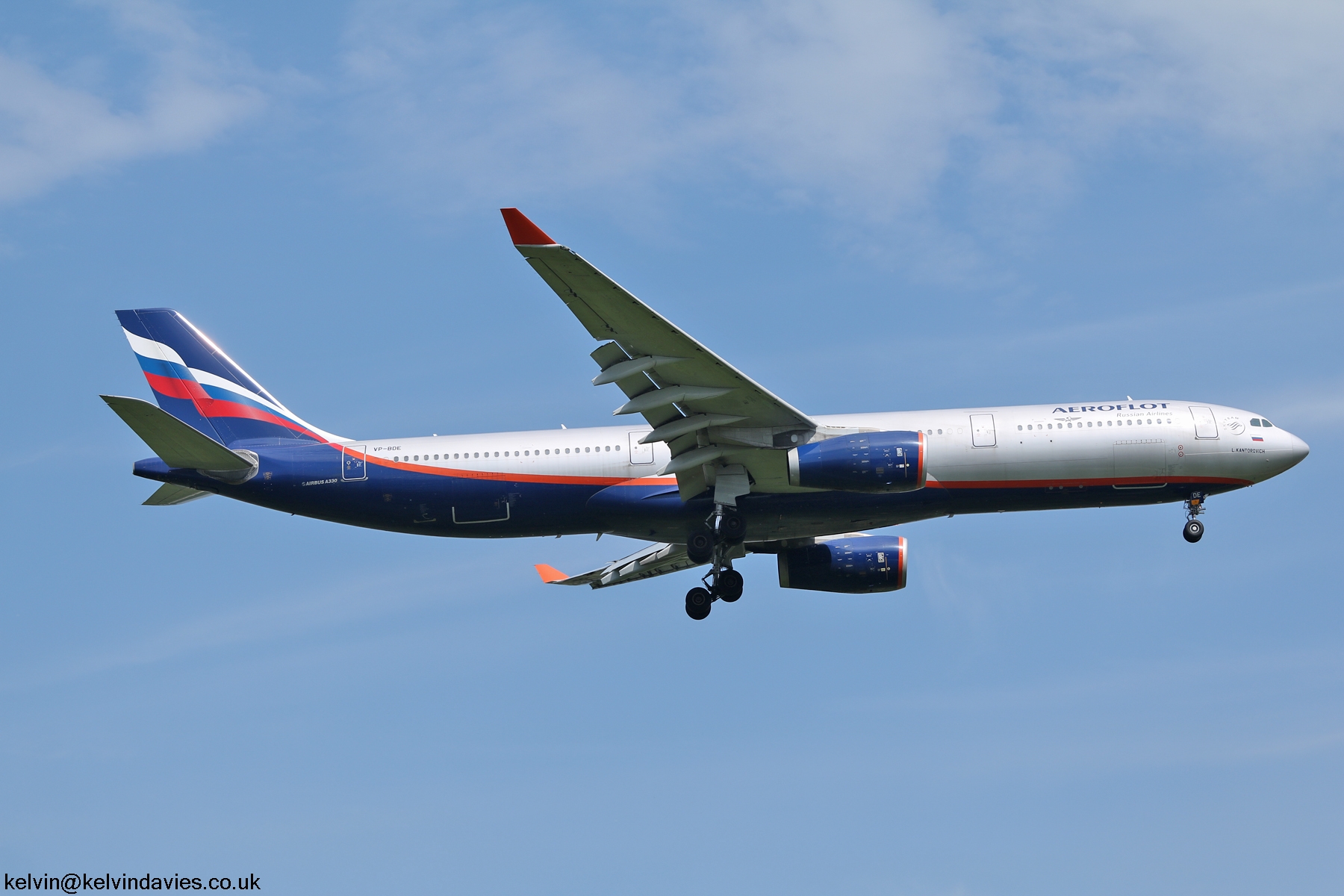 Aeroflot A330 VP-BDE