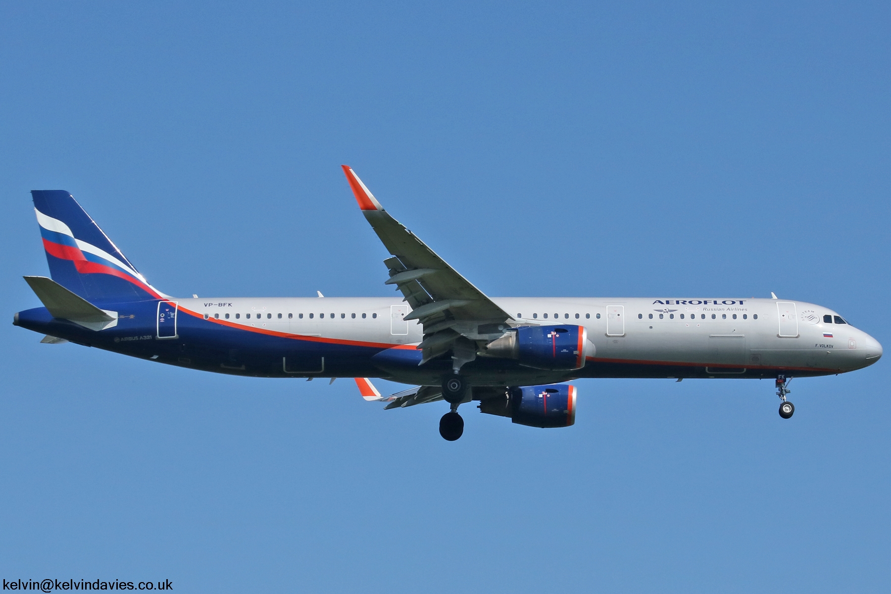 Aeroflot A321 VP-BFK