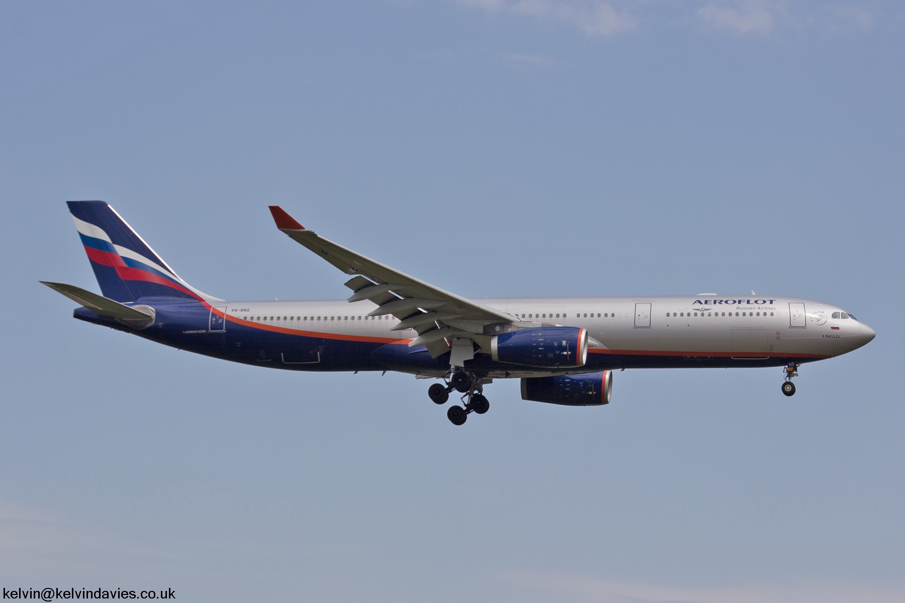 Aeroflot A330 VQ-BNS