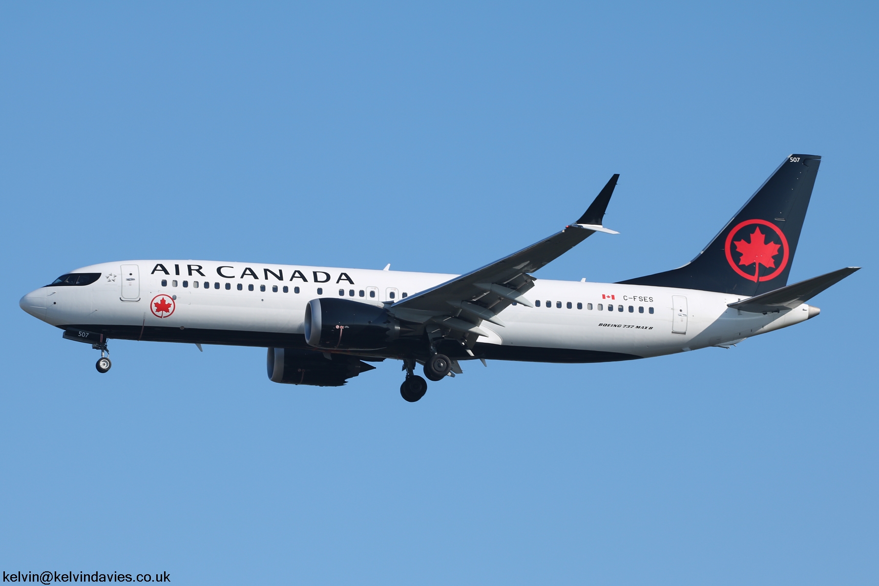 Air Canada 737Max C-FSES