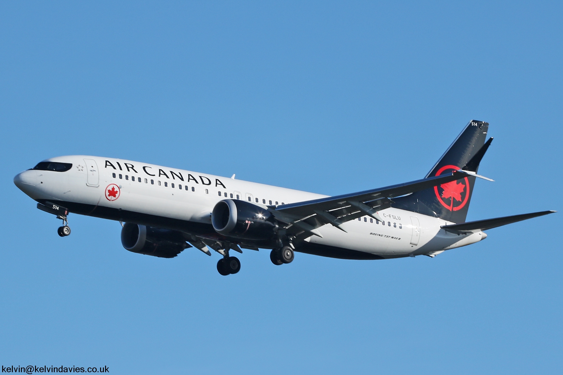 Air Canada 737Max C-FSLU