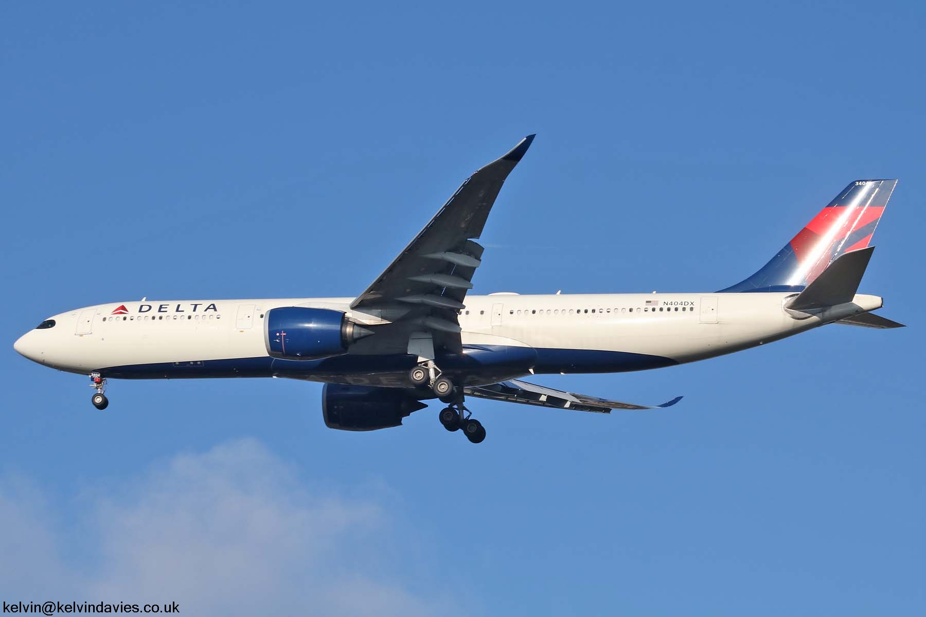 Delta Air Lines A330 N404DX