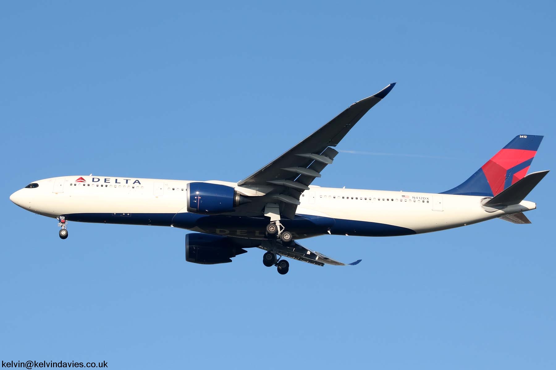 Delta Air Lines A330 N412DX