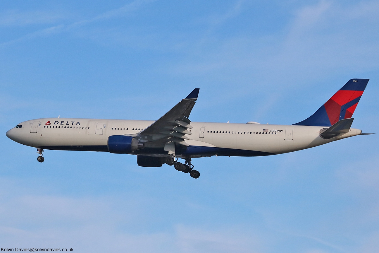 Delta Air Lines A330 N801NW
