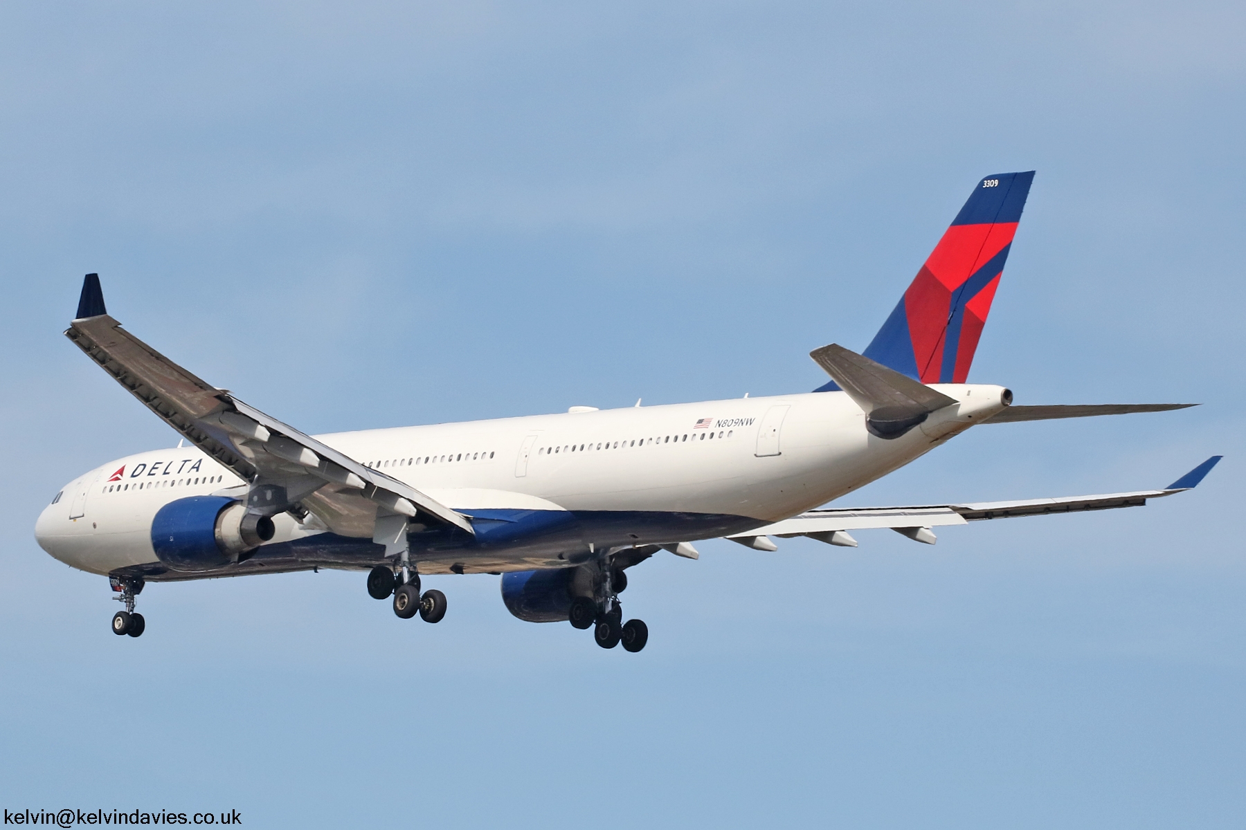 Delta Air Lines A330 N809NW