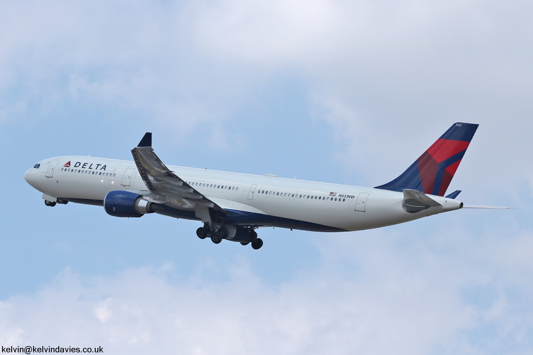 Delta Air Lines A330 N831NW