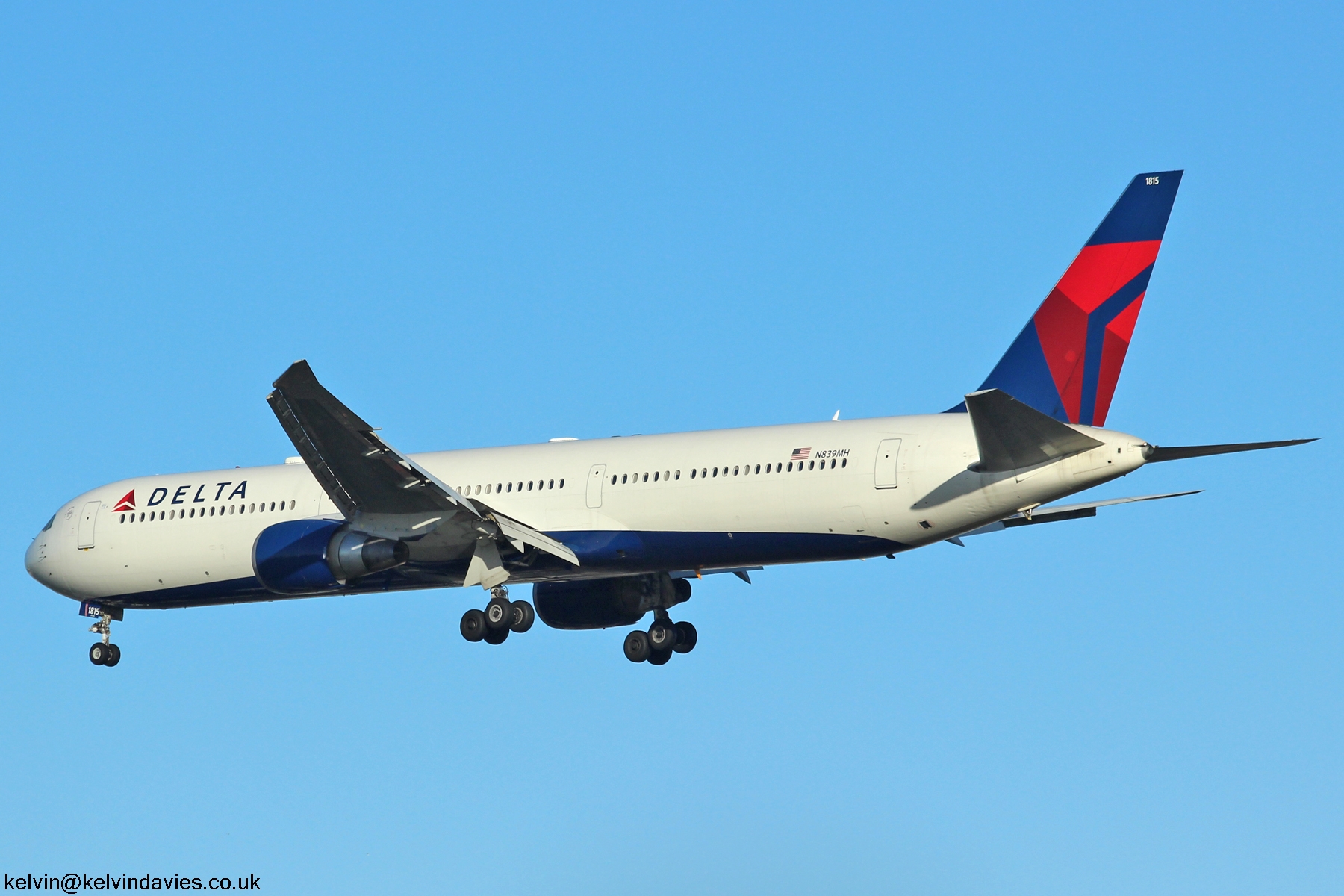 Delta Air Lines 767 N839MH
