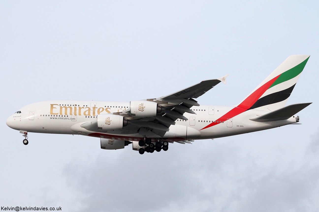 Emirates A380 A6-EEL