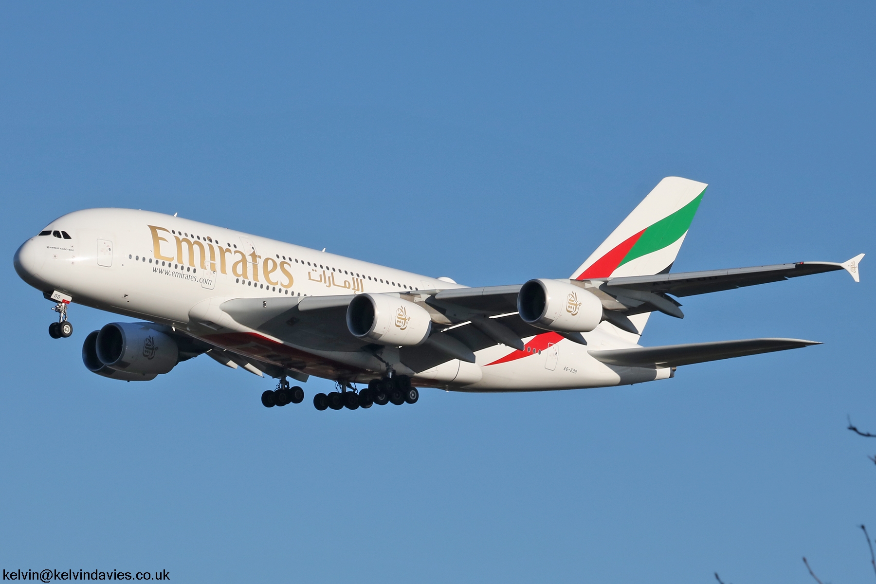 Emirates Airline A380 A6-EOD