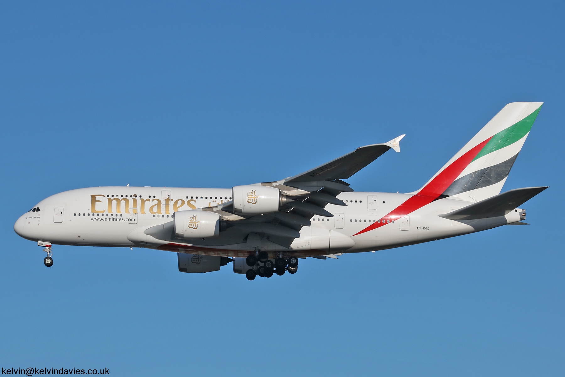 Emirates Airline A380 A6-EOD