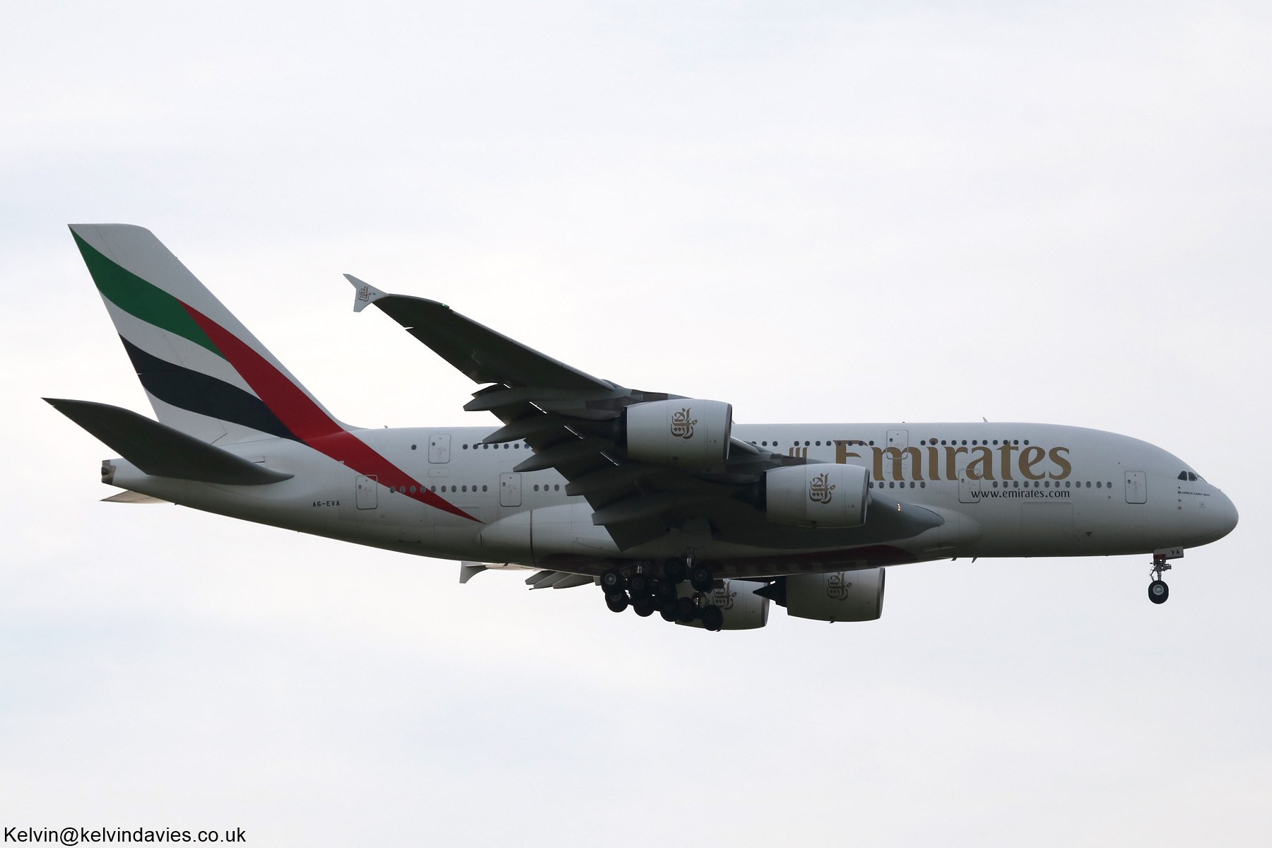 Emirates A380 A6-EVA