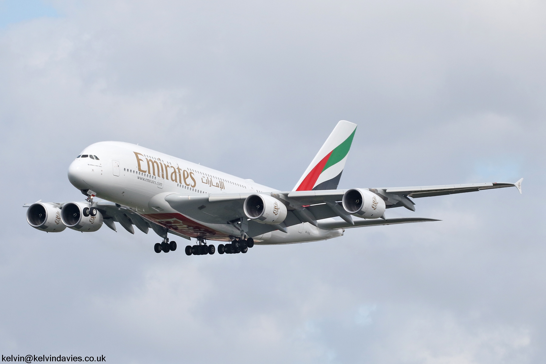 Emirates A380 A6-EVG