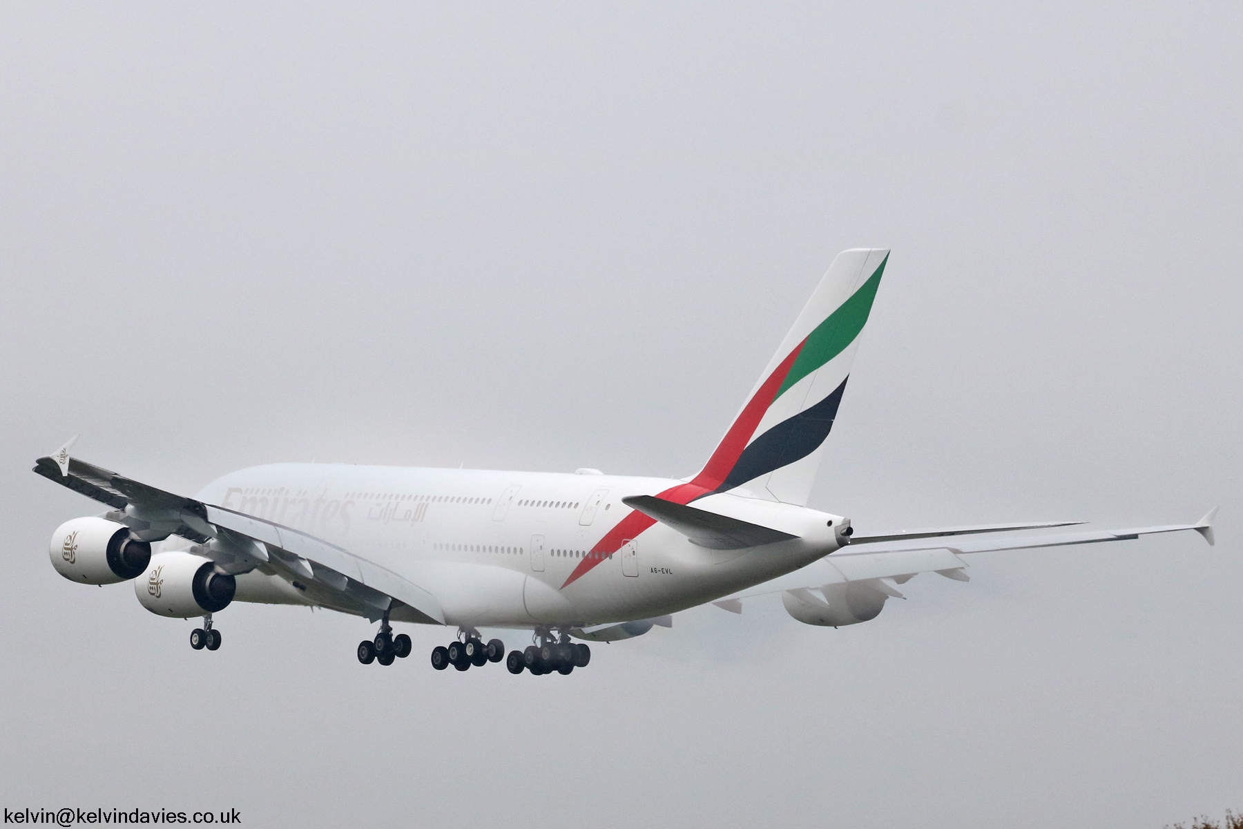 Emirates A380 A6-EVL