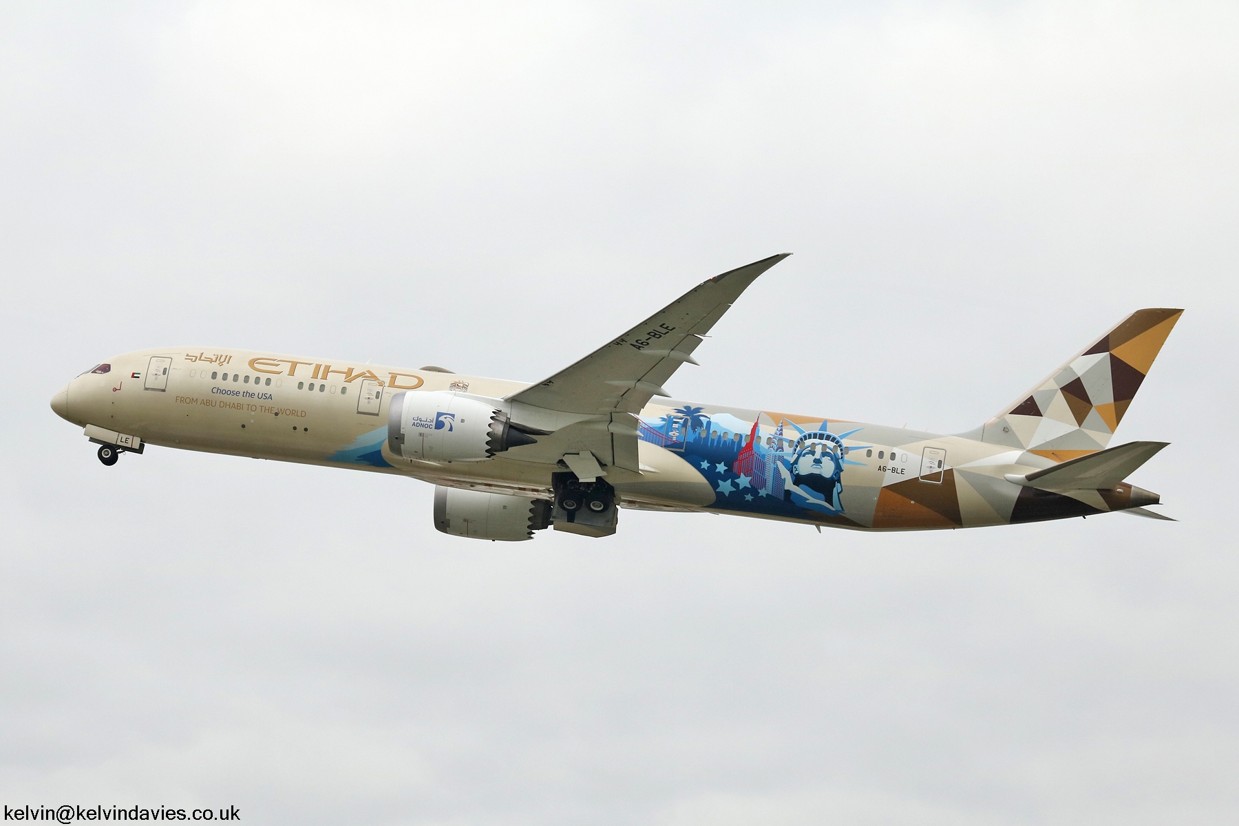 Etihad Airways 787 A6-BLE