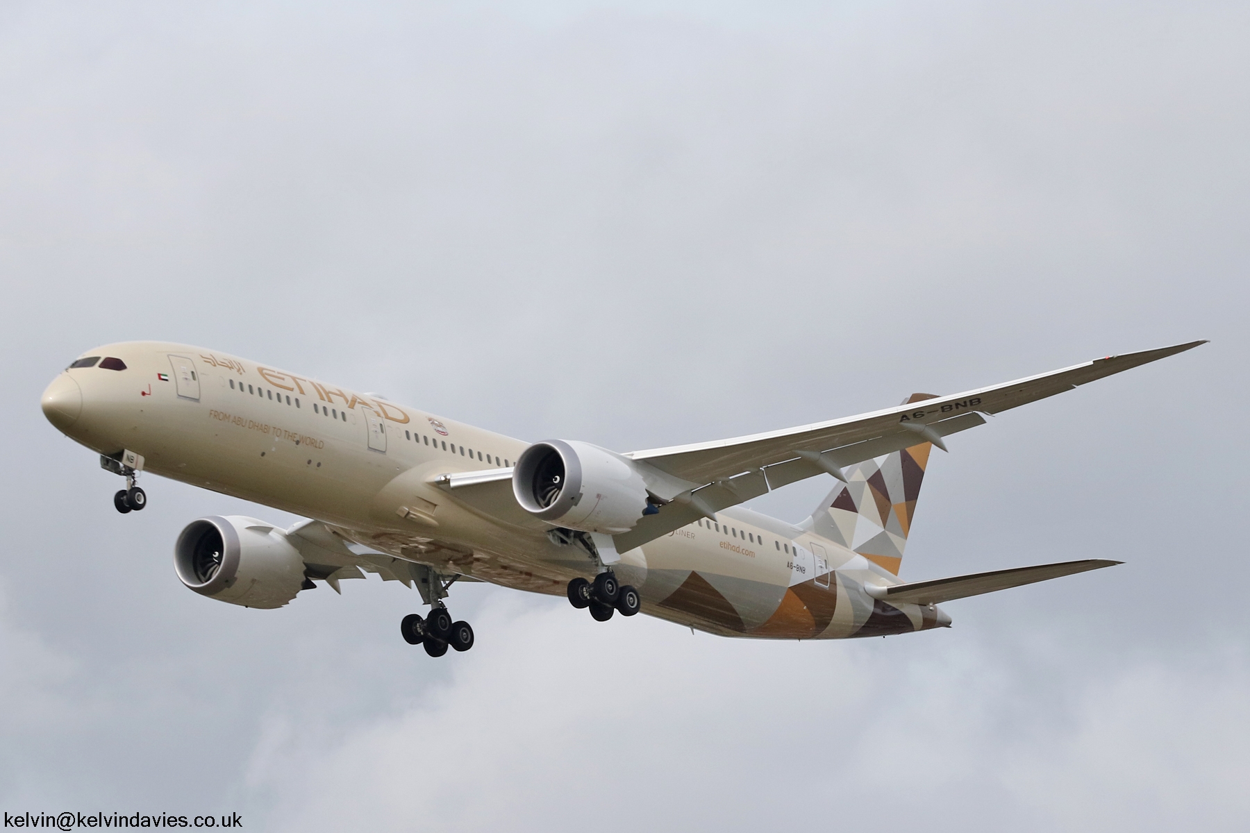 Etihad Airways 787 A6-BNB