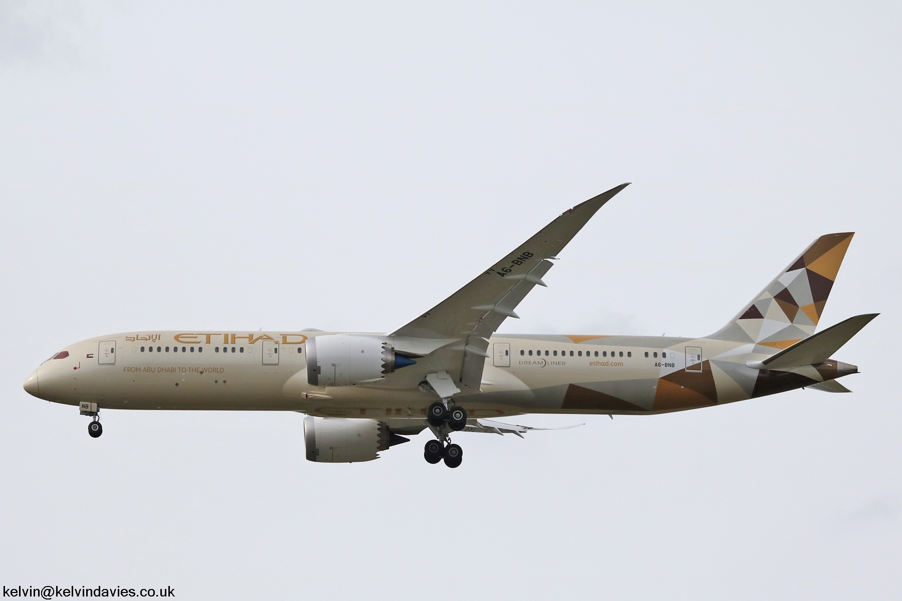 Etihad Airways 787 A6-BNB