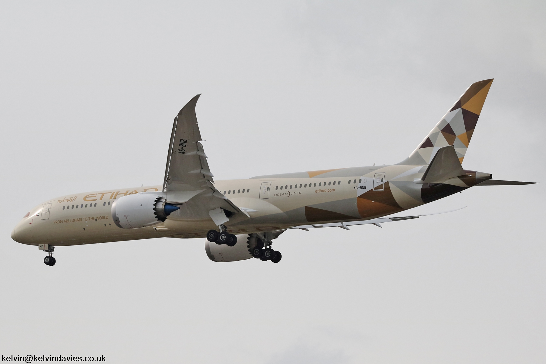 Etihad Airways 787 A6-BNB