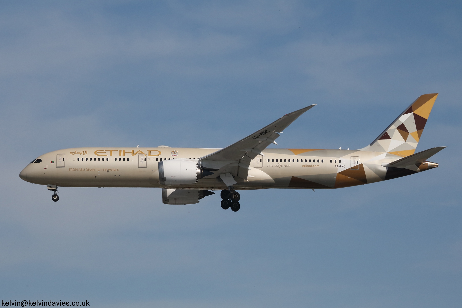 Etihad Airways 787 A6-BNC