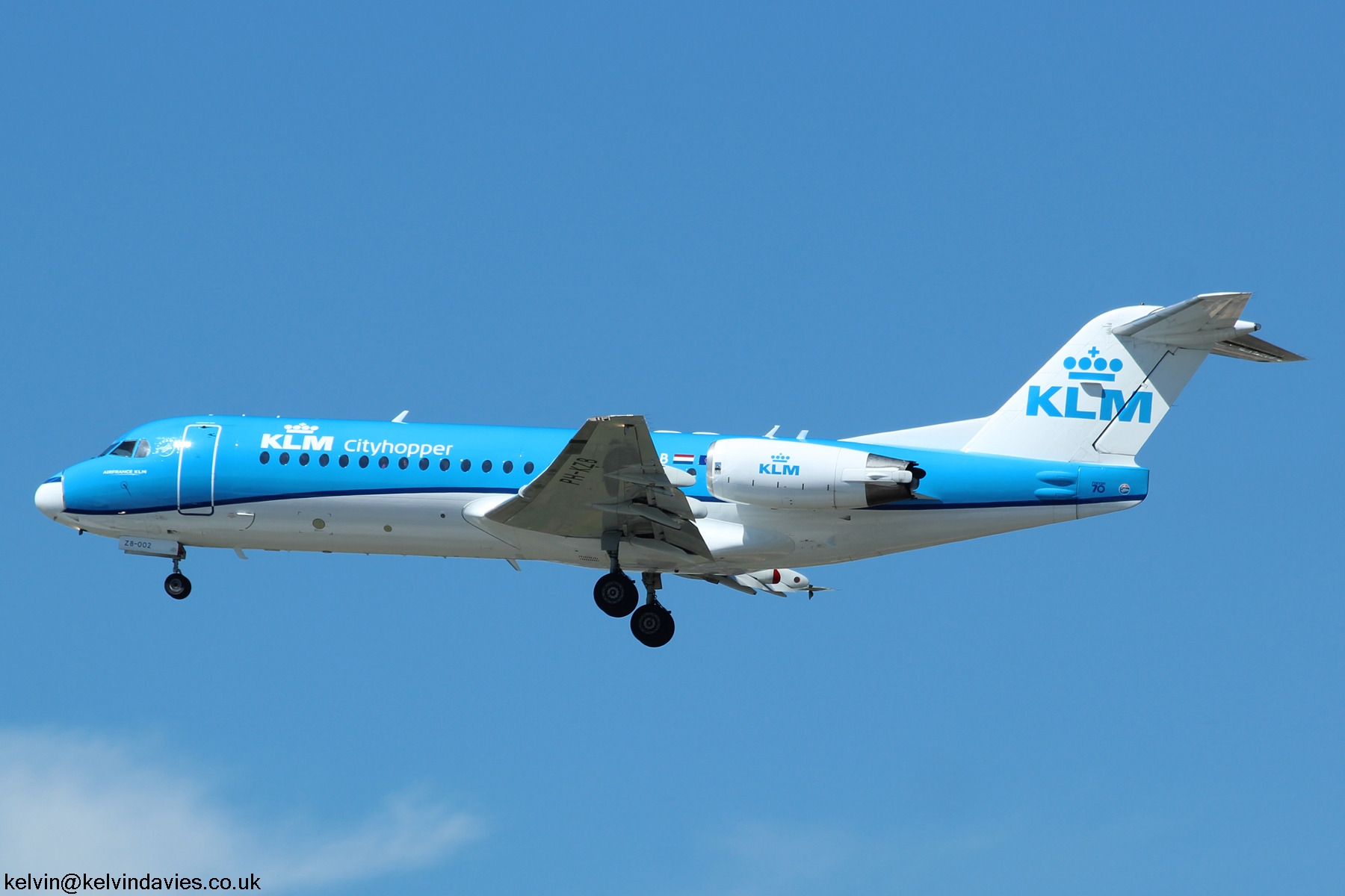 KLM Cityhopper Fokker F70 PH-KZB
