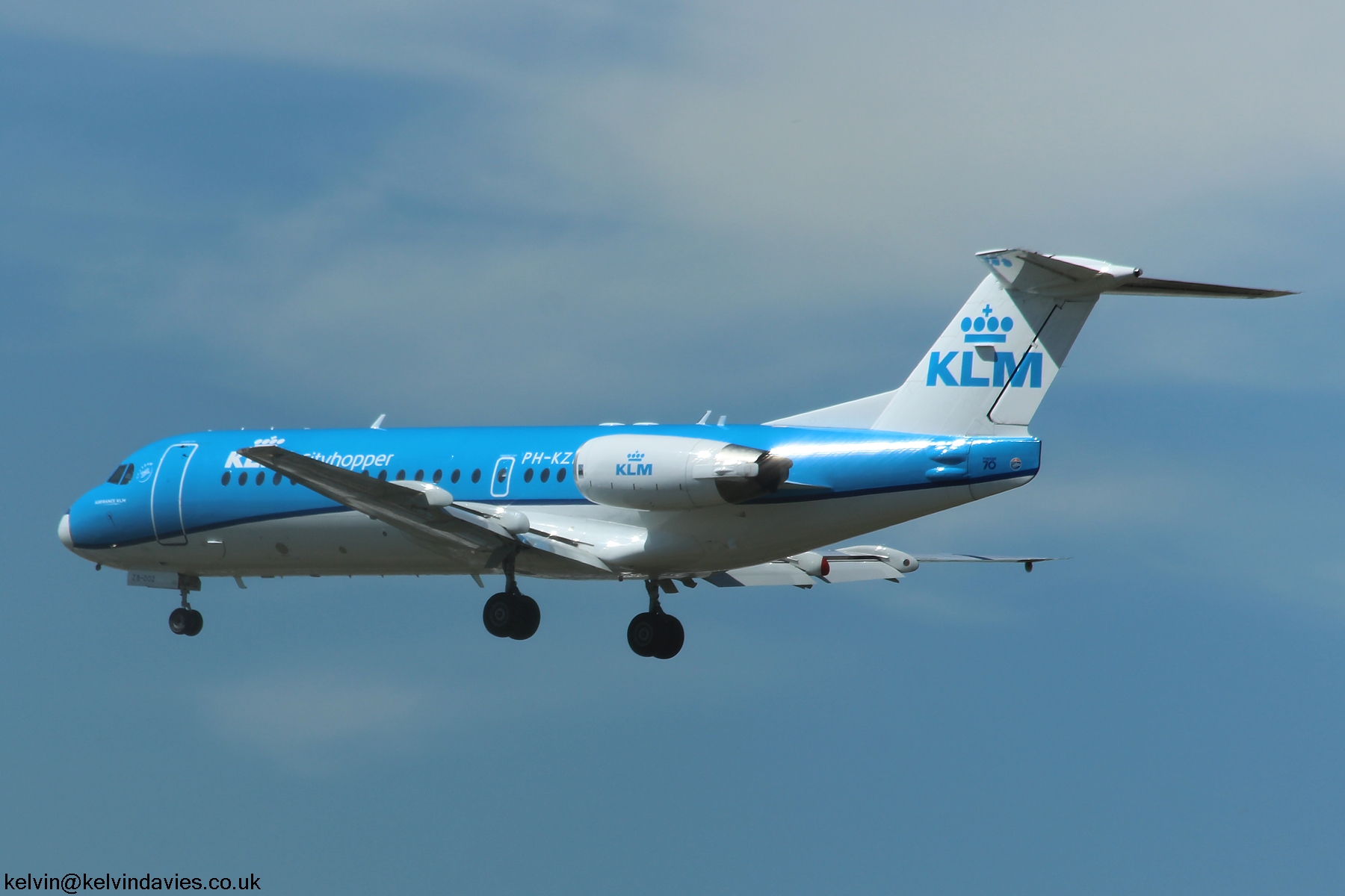 KLM Cityhopper Fokker F70 PH-KZB