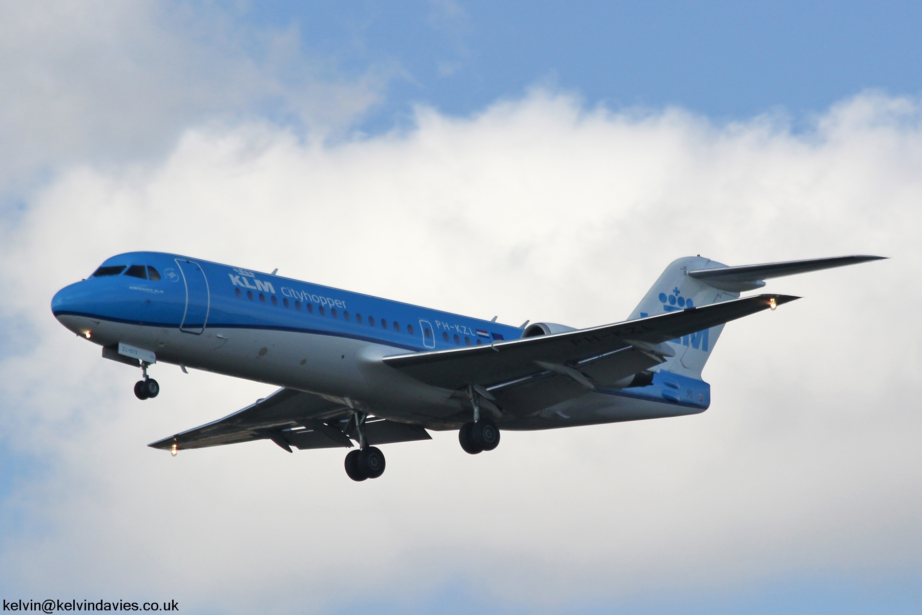 KLM Cityhopper Fokker F70 PH-KZL