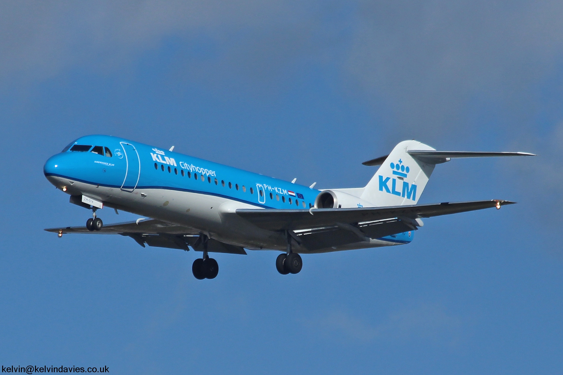 KLM Cityhopper Fokker 70 PH-KZM
