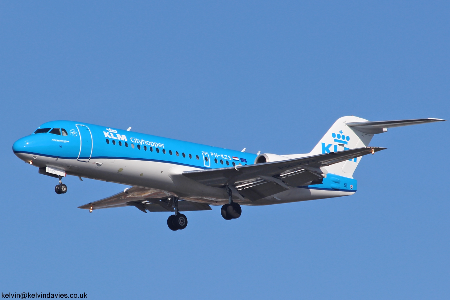 KLM cityhopper Fokker F70 PH-KZS