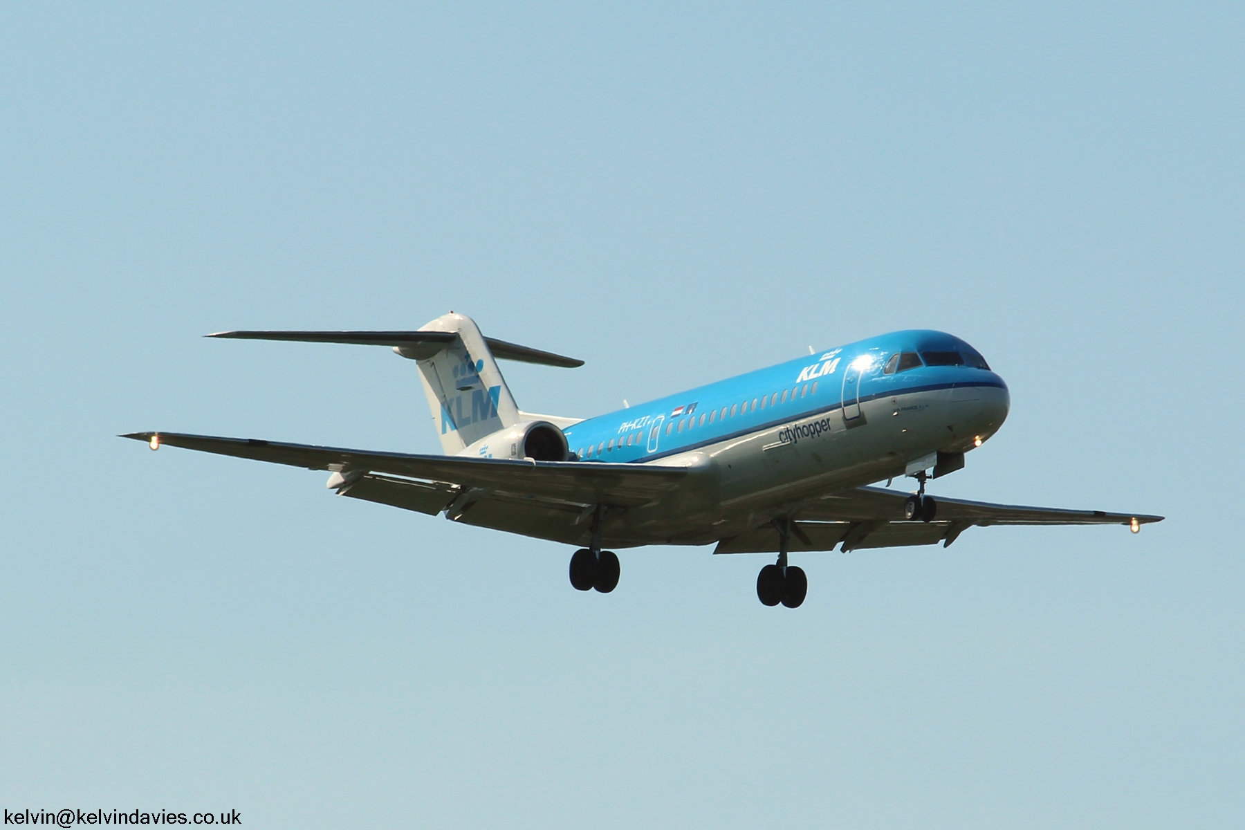 KLM Cityhopper Fokker 70 PH-KZT