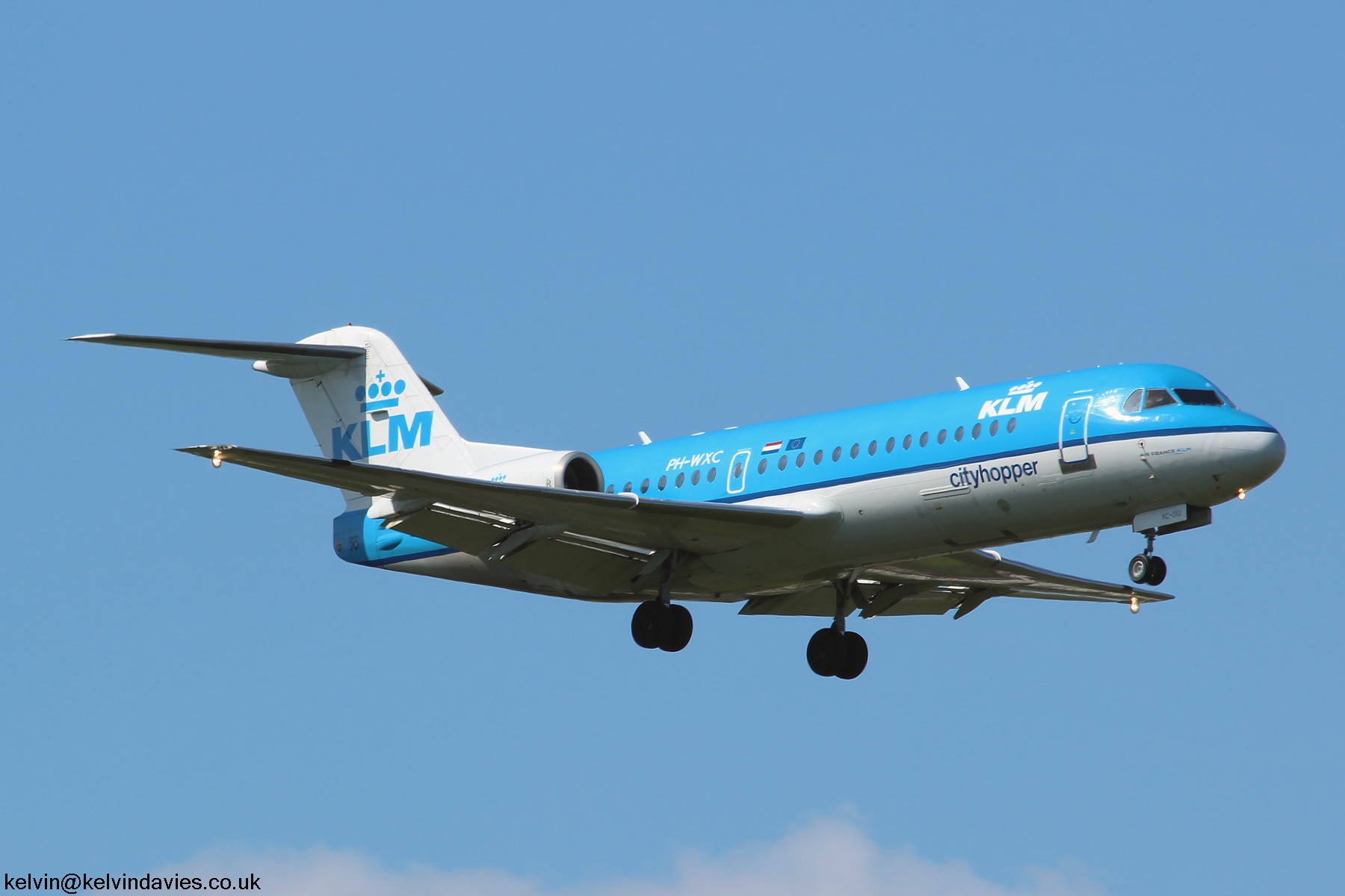 KLM Cityhopper Fokker 70 PH-WXC
