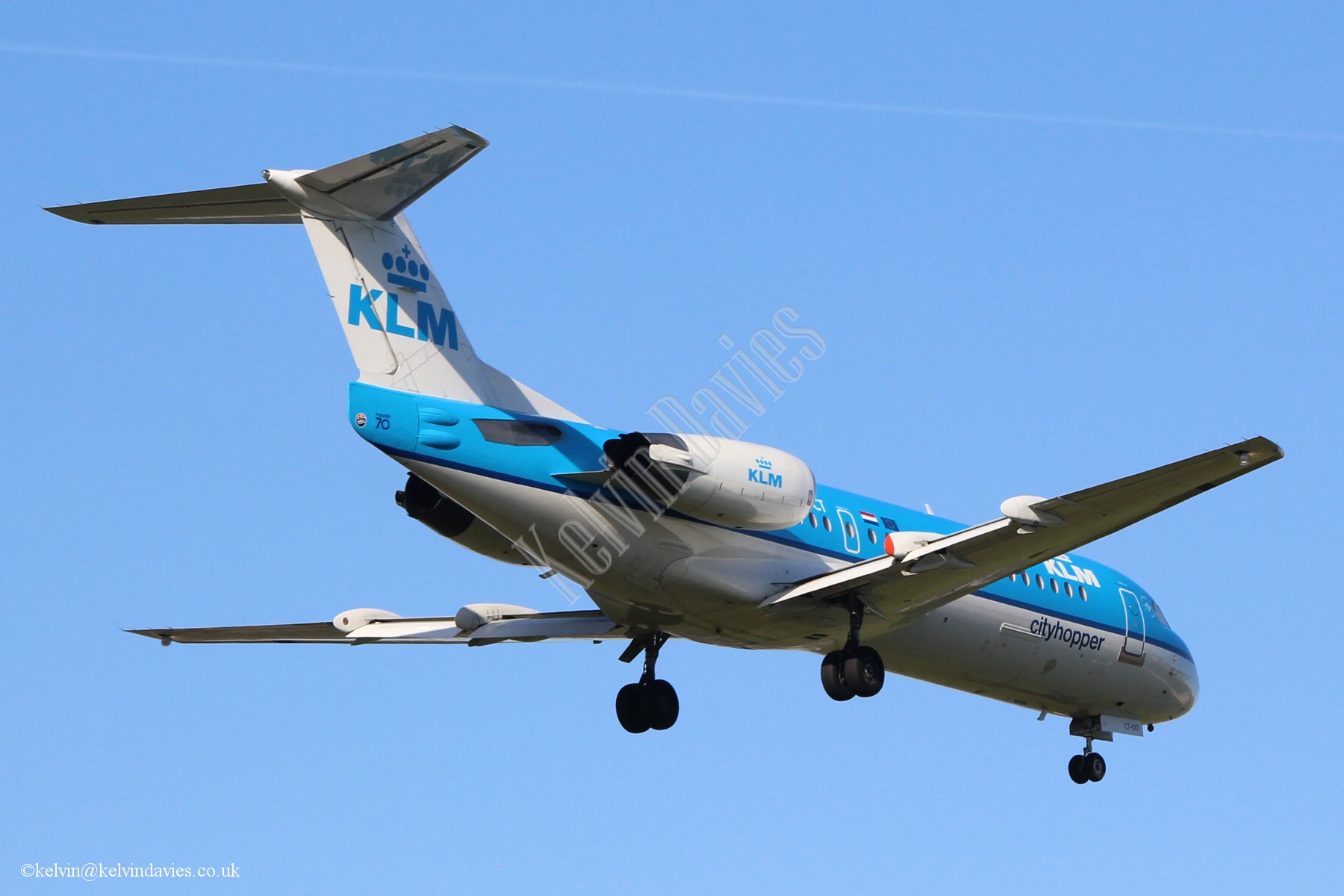 KLM Cityhopper Fokker 70 PH-JCT
