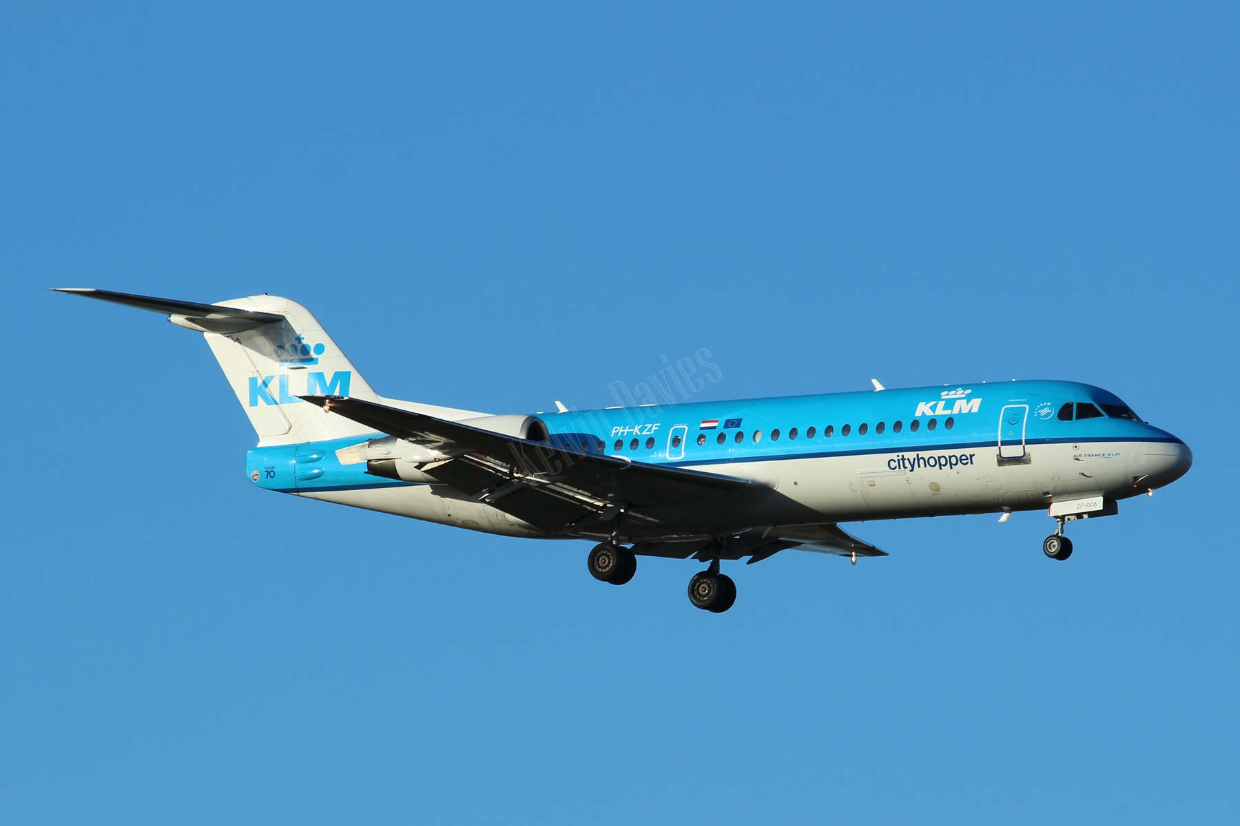 KLM Cityhopper Fokker 70 PH-KZF