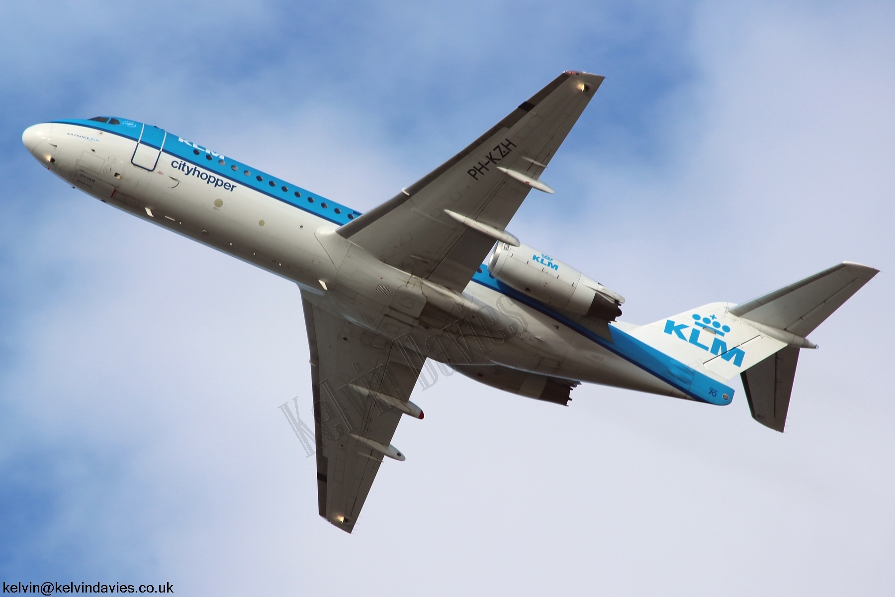 KLM Cityhopper Fokker 70 PH-KZH