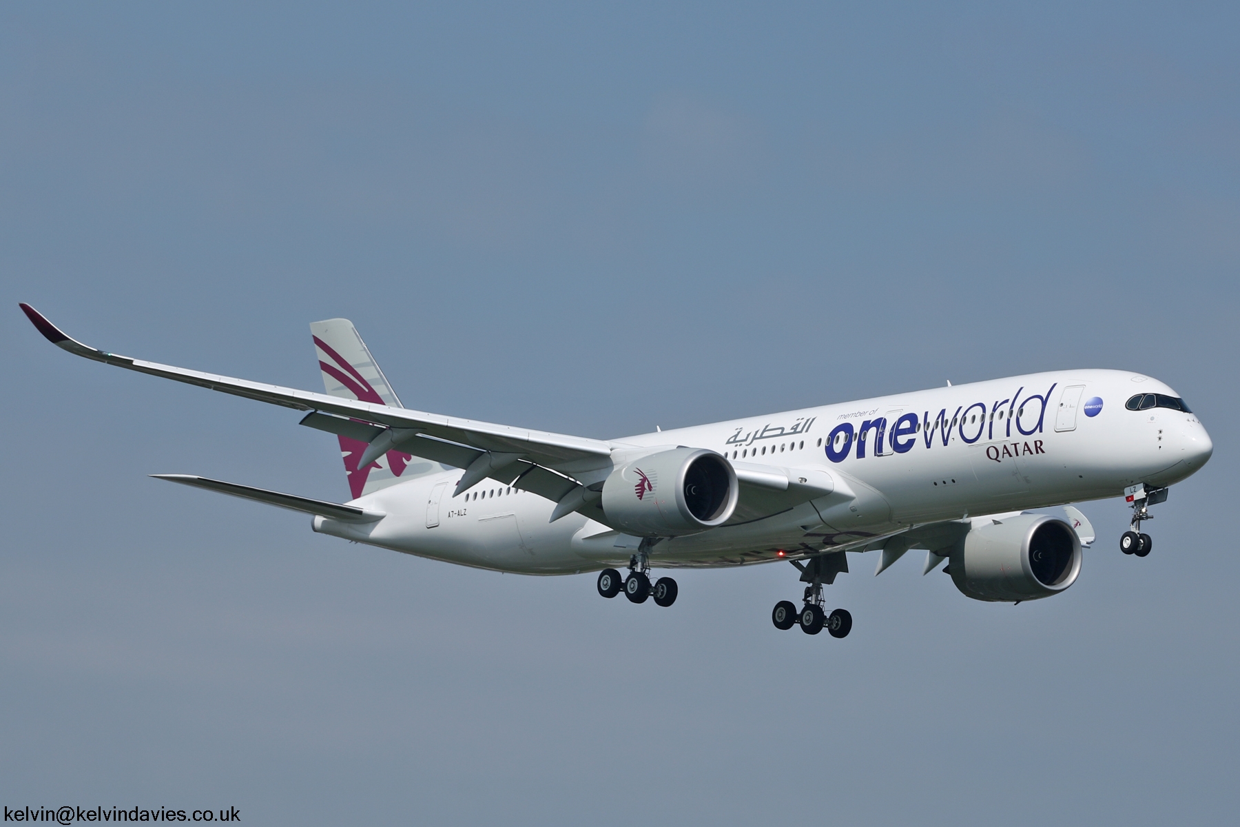 Qatar Airways A350 A7-ALZ