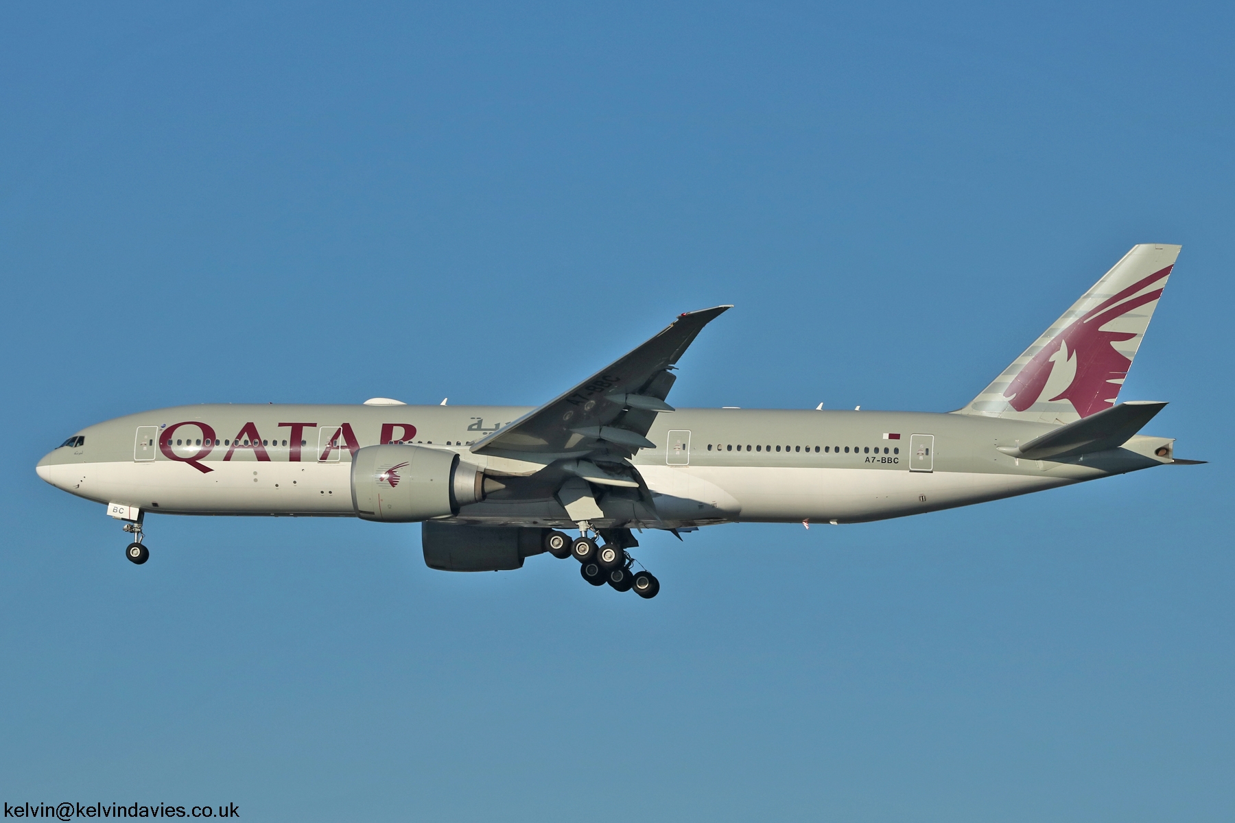 Qatar Airways 777 A7-BBC