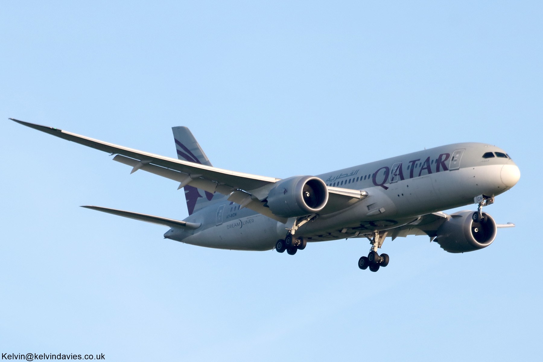 Qatar Airways 787 A7-BCN