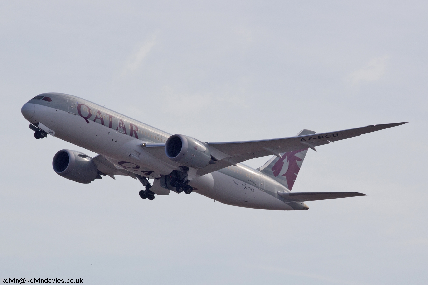 Qatar Airways 787 A7-BCU